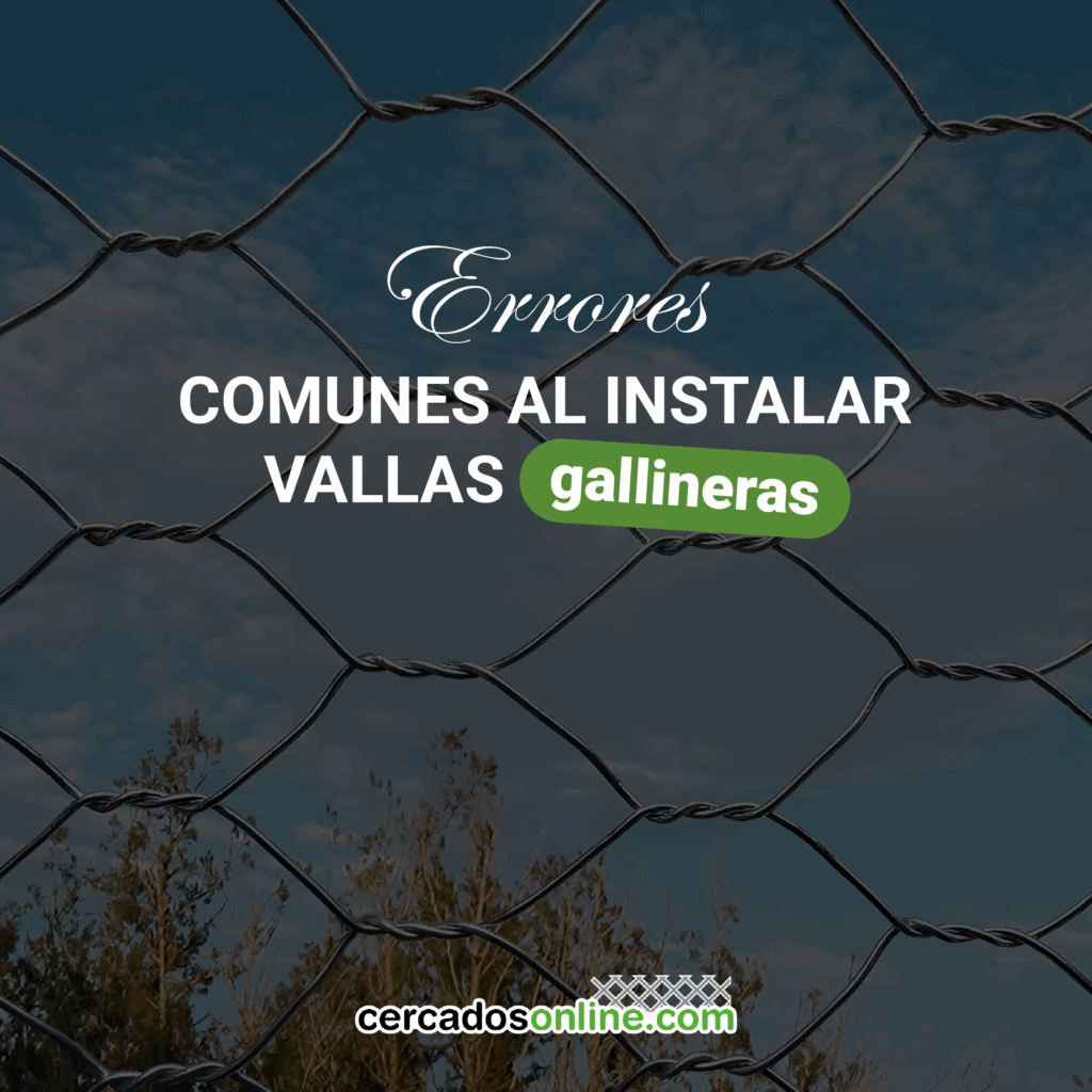 Errores comunes al instalar vallas gallineras