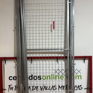 Puerta peatonal para malla simple torsión galvanizada 2,00 Metros alto