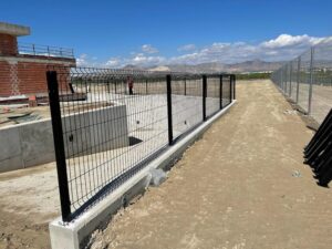 Vallado de seguridad con malla hercules