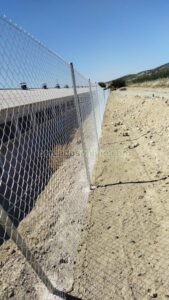 Valla simple torsión galvanizada
