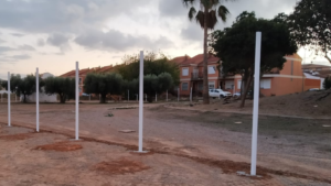 postes hercules sin malla instalado - Cercados Online