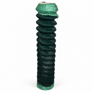 Rollo de malla simple torsión plastificado verde 1,00x25 Metros